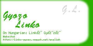 gyozo linko business card
